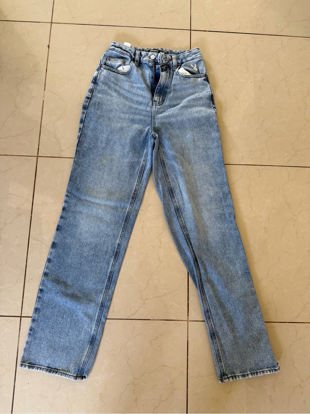 PLAYBOY Light Blue Straight Leg Women's Jeans